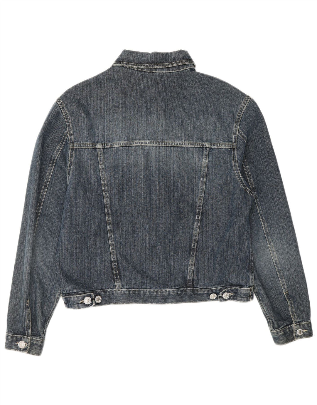 BENETTON Γυναικείο Τζιν Μπουφάν UK 18 XL Μπλε Βαμβακερό