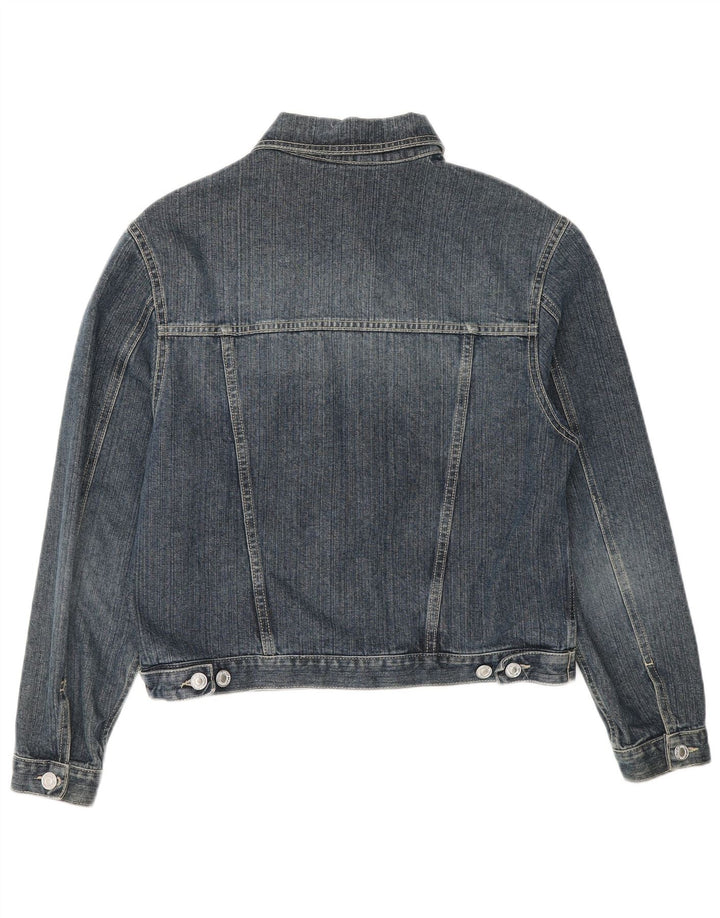 BENETTON Γυναικείο Τζιν Μπουφάν UK 18 XL Μπλε Βαμβακερό