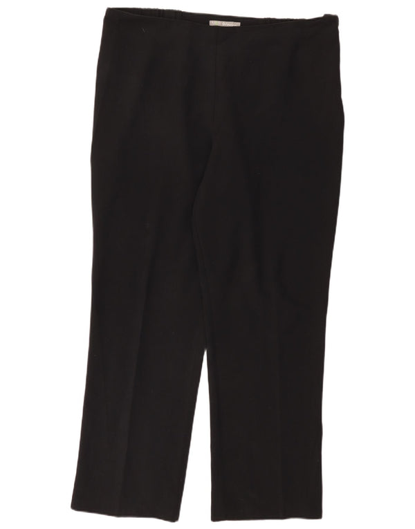 Marks & Spencer Γυναικείο ίσιο casual παντελόνι UK 18 XL W38 L29 μαύρο