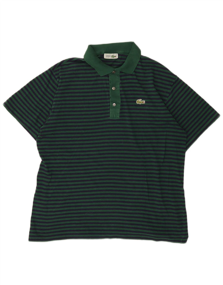 Ανδρικό πουκάμισο Polo Lacoste, Μέγεθος 4, Μεσαία Πράσινη ρίγα