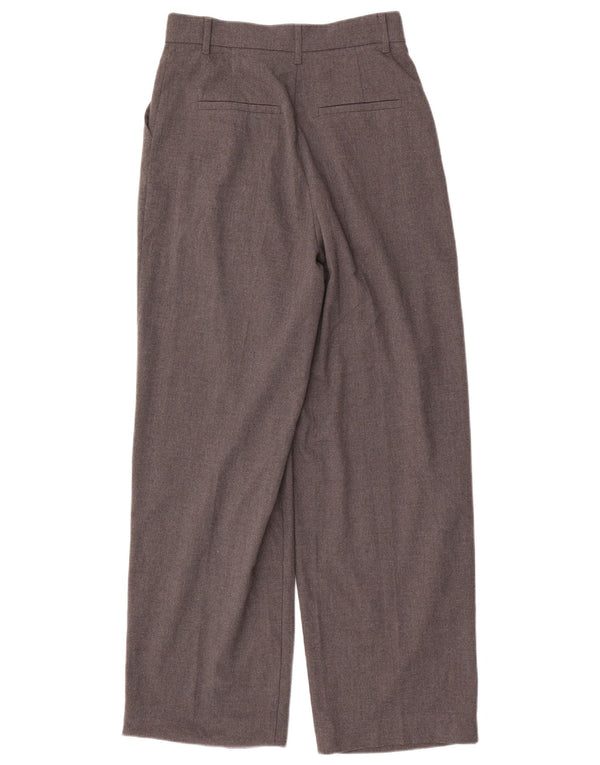 Zara Γυναικείο παντελόνι Chino με ψηλόμεσο μικρό W26 L29 Γκρι πολυεστέρας