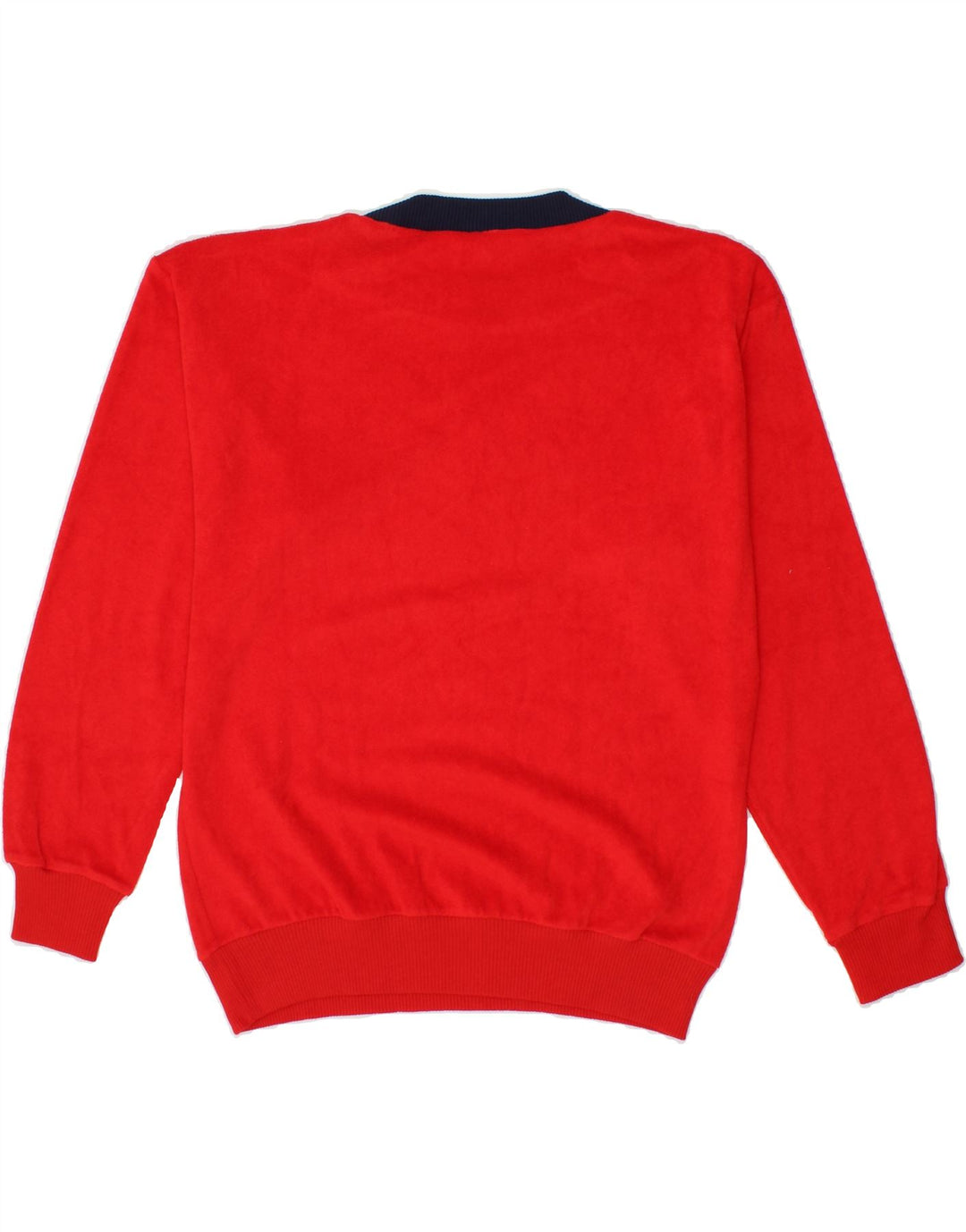 RAGNO Mens Fleece Jumper UK 40 Medium Red Vintage Ragno and Second-Hand Ragno from Messina Hembry 