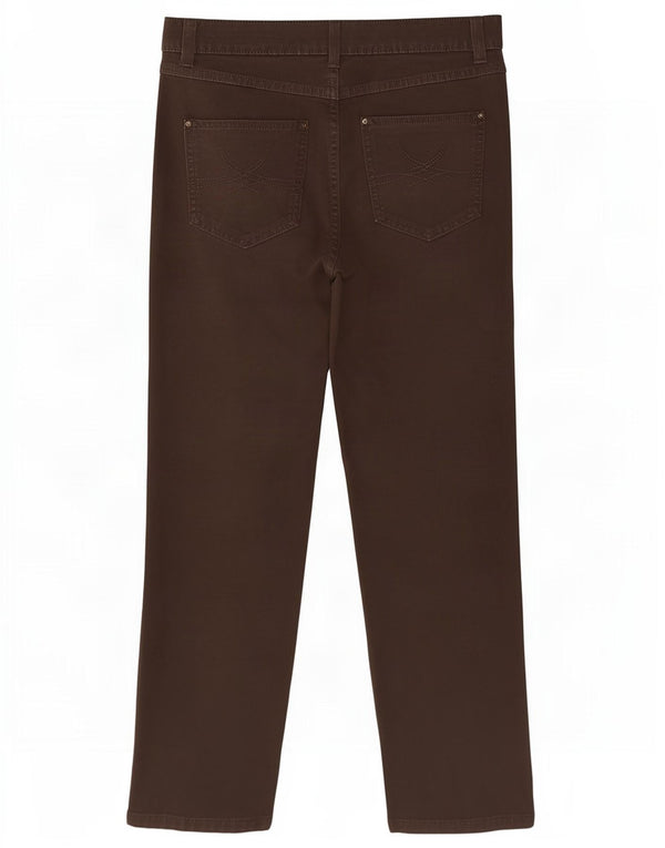 Marks & Spencer γυναικείο ίσιο casual παντελόνι UK 18 XL W36 L28 καφέ