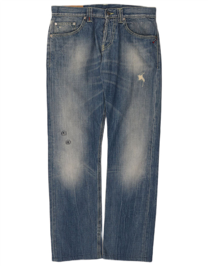 Dondup Γυναικείο Distressed Straight Jeans W32 L30 Blue Cotton