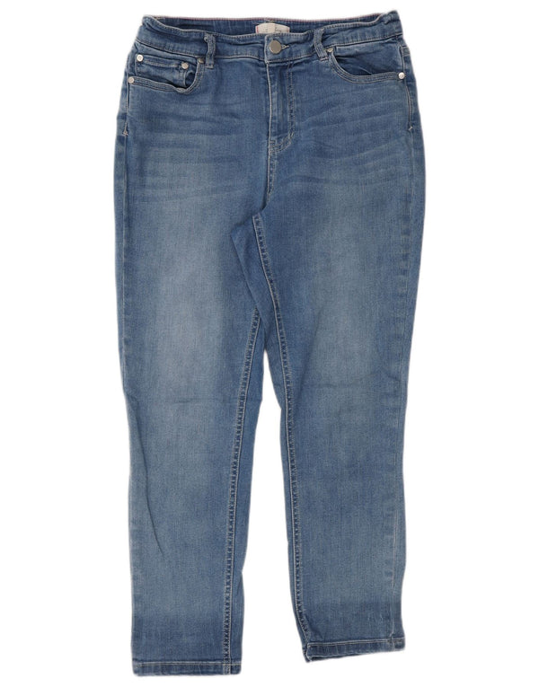 Joules Γυναικείο Cropped Jeans UK 12 Medium W30 L25 Blue Cotton