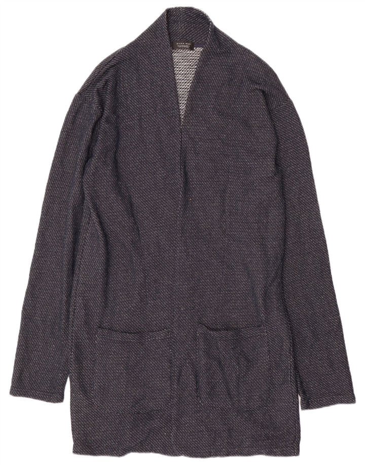 Ανδρικό πουλόβερ Zara Ζακέτα XL Navy Blue Polyester