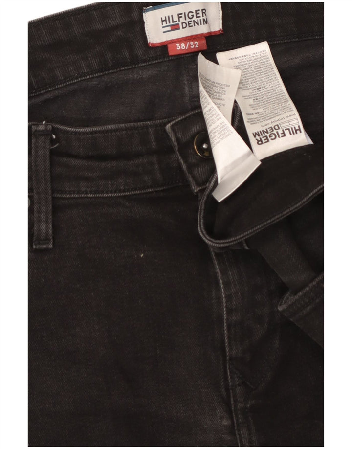 Ανδρικό Skinny Jeans TOMMY HILFIGER W38 L32 Μαύρο βαμβακερό