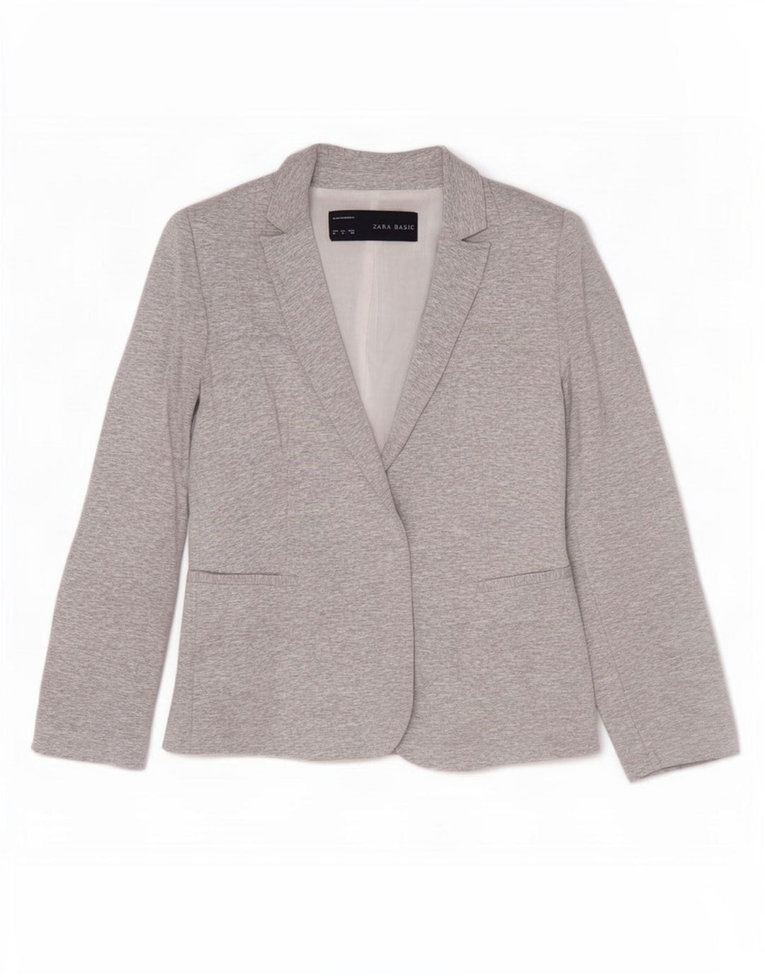 Zara Γυναικείο Open Blazer Jacket UK 12 Medium Grey
