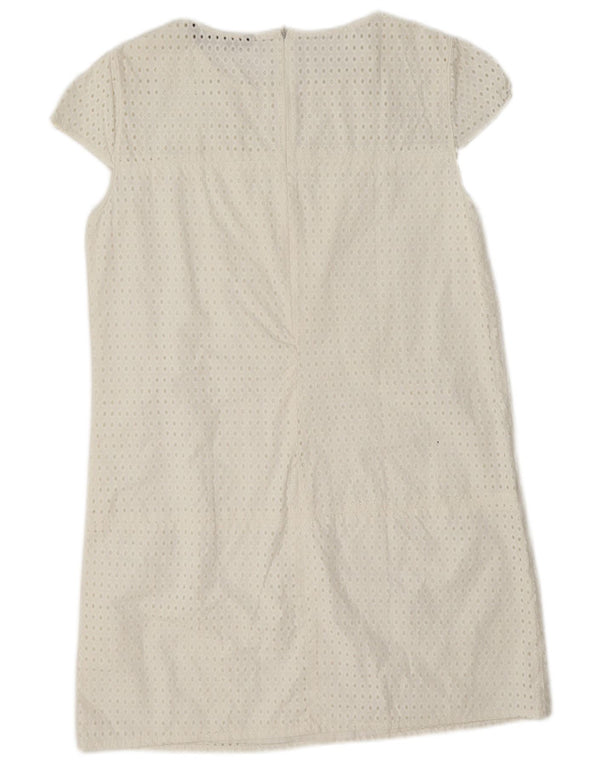 Zara Γυναικείο φόρεμα Shift UK 12 Medium White