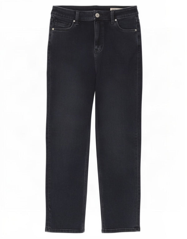 Marks & Spencer Γυναικεία ίσια τζιν UK 10 Small W28 L26 Navy Blue