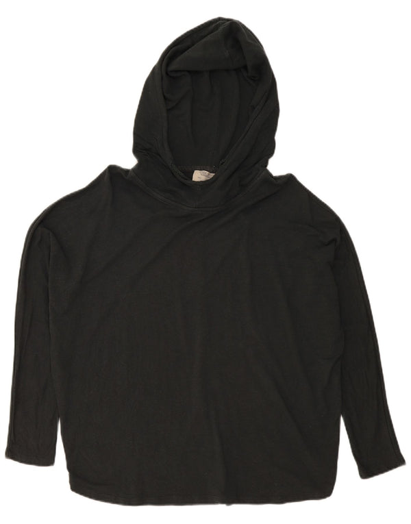 Zara Γυναικεία κουκούλα Oversized μακρυμάνικο UK 10 Small Black