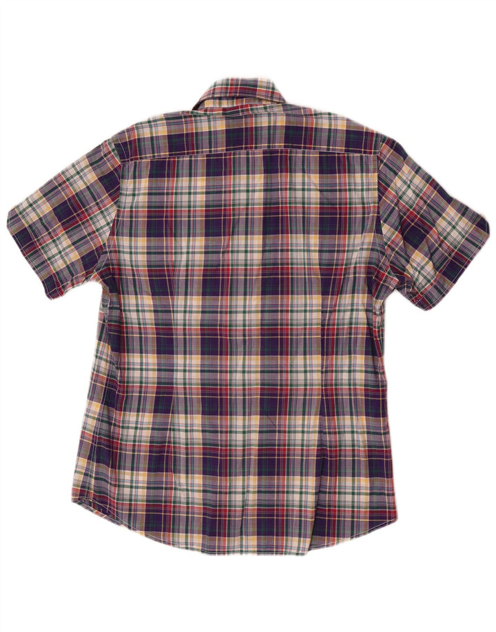 Fred Perry Ανδρικό κοντομάνικο πουκάμισο με λεπτή εφαρμογή Μικρό πολύχρωμο καρό