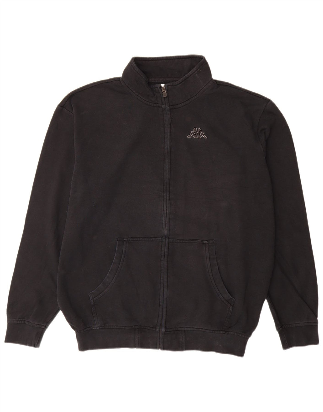 Ανδρική φόρμα Kappa Top Jacket 2XL Μαύρο Βαμβακερό