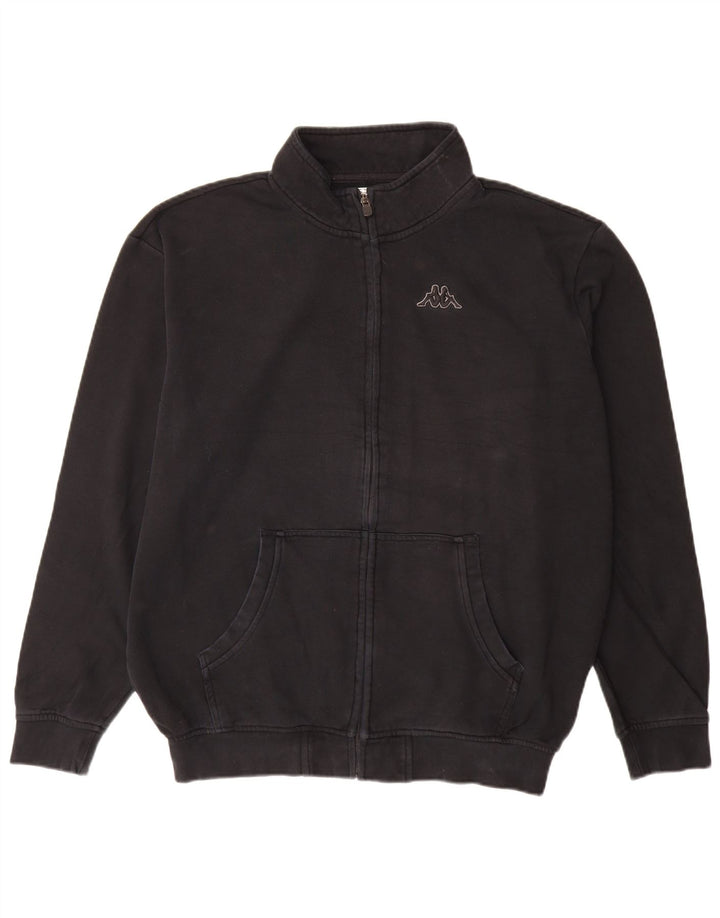 Ανδρική φόρμα Kappa Top Jacket 2XL Μαύρο Βαμβακερό