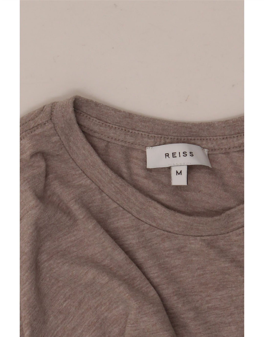 Ανδρικό T-Shirt Reiss Top Μεσαίο καφέ Flecked