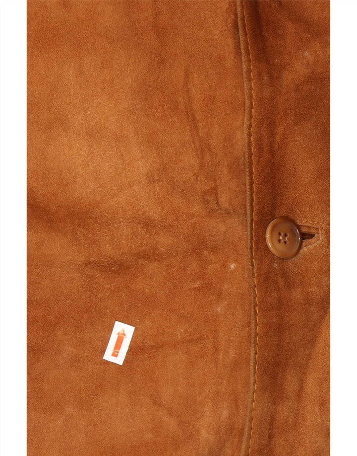 Ανδρικό Suede Jacket VINTAGE IT 52 XL Beige Leather