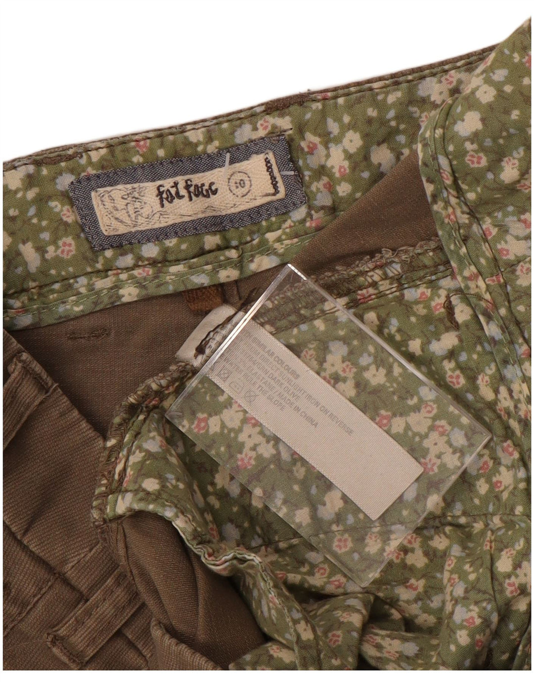 FAT FACE Γυναικείο χαμηλόμεσο παντελόνι Chino UK 10 Small W32 L31 Brown