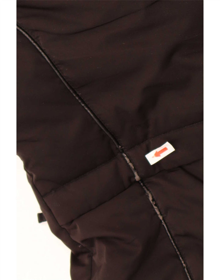 Zara Γυναικείο παλτό με κουκούλα UK 10 Small Black Polyester