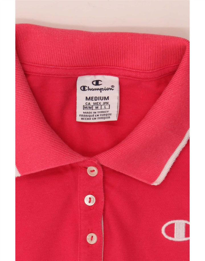 Champion γυναικείο μπλουζάκι πόλο UK 12 Medium Pink