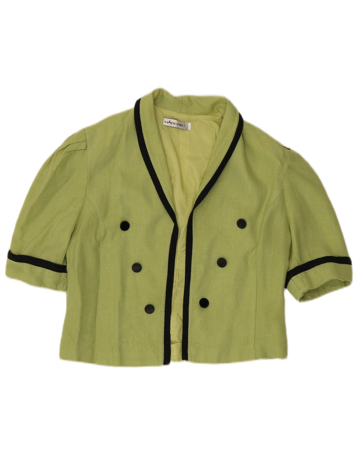 Hardob Γυναικείο Bolero Top UK 12 Μεσαία Πράσινη Βισκόζη