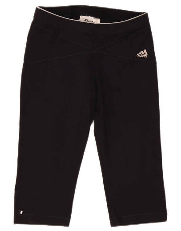 Adidas Γυναικεία Κάπρι Κολάν UK 12 Medium Black Polyamide