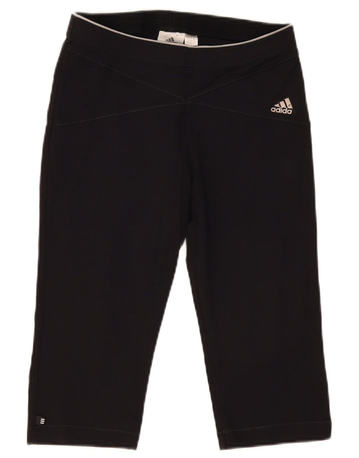 Adidas Γυναικεία Κάπρι Κολάν UK 12 Medium Black Polyamide