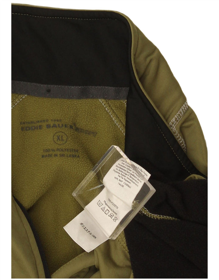 Ανδρική φόρμα πουλόβερ με φερμουάρ Eddie Bauer Top XL Green Colourblock