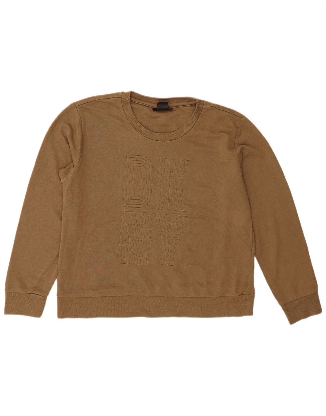 Γυναικείο Φούτερ Dkny Graphic Jumper UK 14 Medium Khaki Cotton