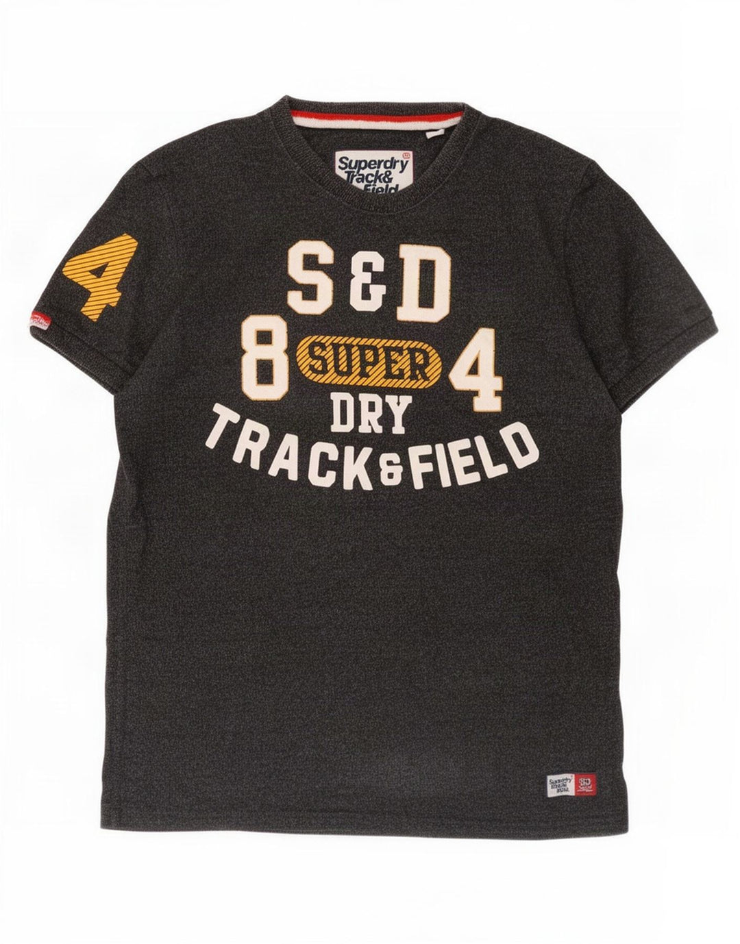 Ανδρικό γραφικό μπλουζάκι Superdry Top μεγάλο γκρι βαμβακερό