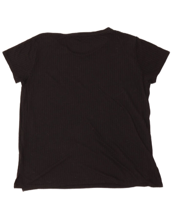 Marks & Spencer Γυναικείο T-Shirt Top UK 18 XL Black Viscose