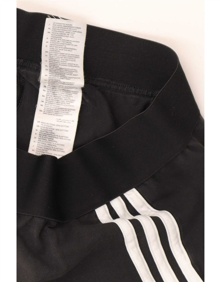 Γυναικείο κολάν Adidas UK 12/14 Μεσαίο μαύρο βαμβακερό