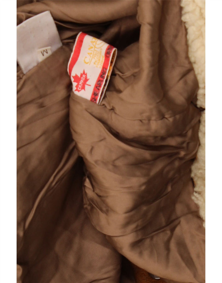 Vintage Γυναικείο Oversized Shearling παλτό UK 14 Medium Beige