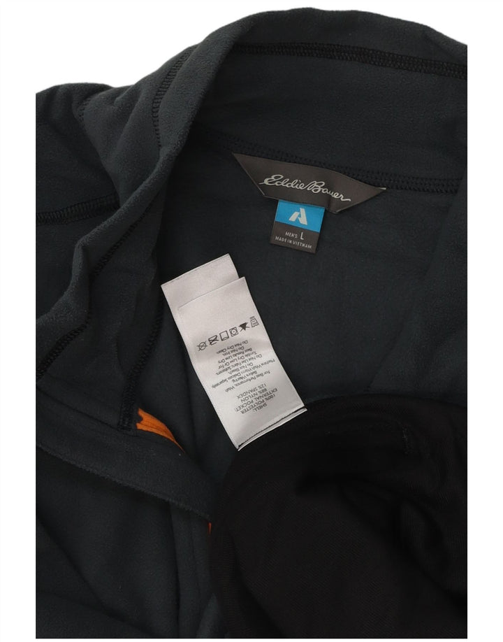 EDDIE BAUER Ανδρικό Fleece Jacket UK 40 Large Blue Colorblock Nylon