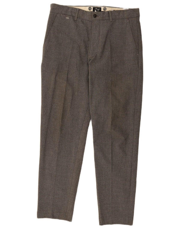 Zara Ανδρικό παντελόνι Chino Slim EU 38 Small W30 L29 Γκρι βαμβακερό