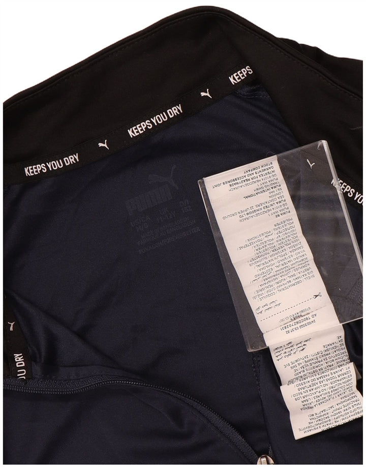 PUMA Boys πουλόβερ αθλητική φόρμα 11-12 ετών Navy Blue Colorblock