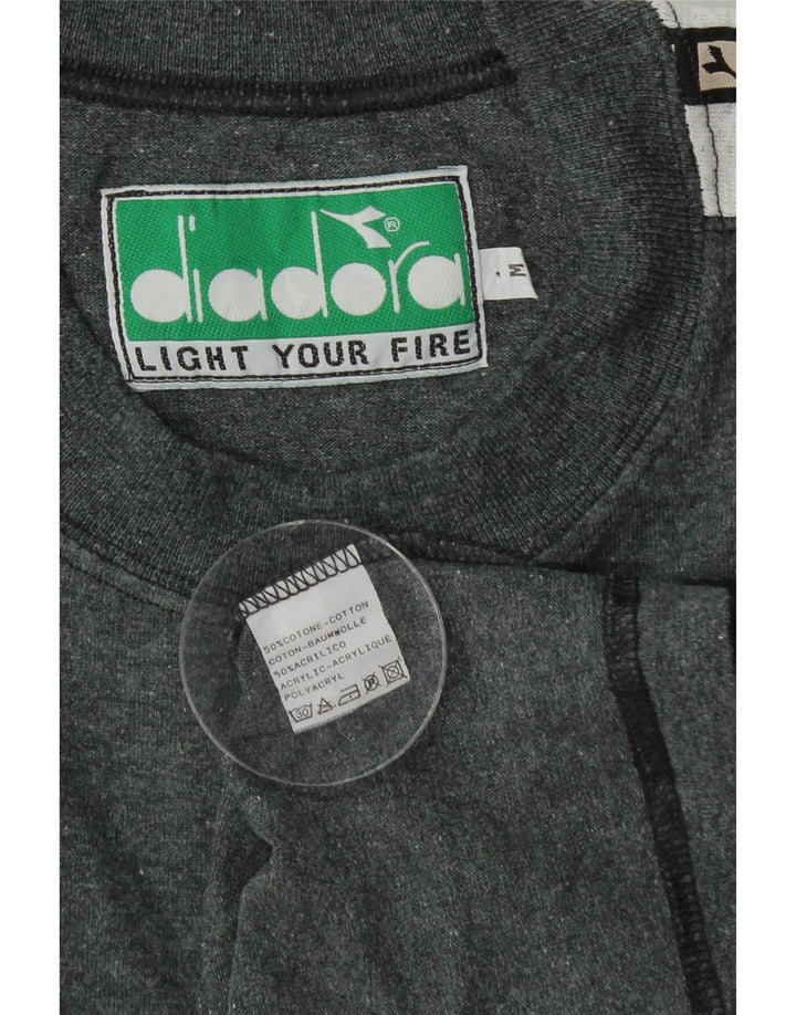 Ανδρικό πουλόβερ Diadora Graphic Crew Neck Jumper Medium Grey Colourblock