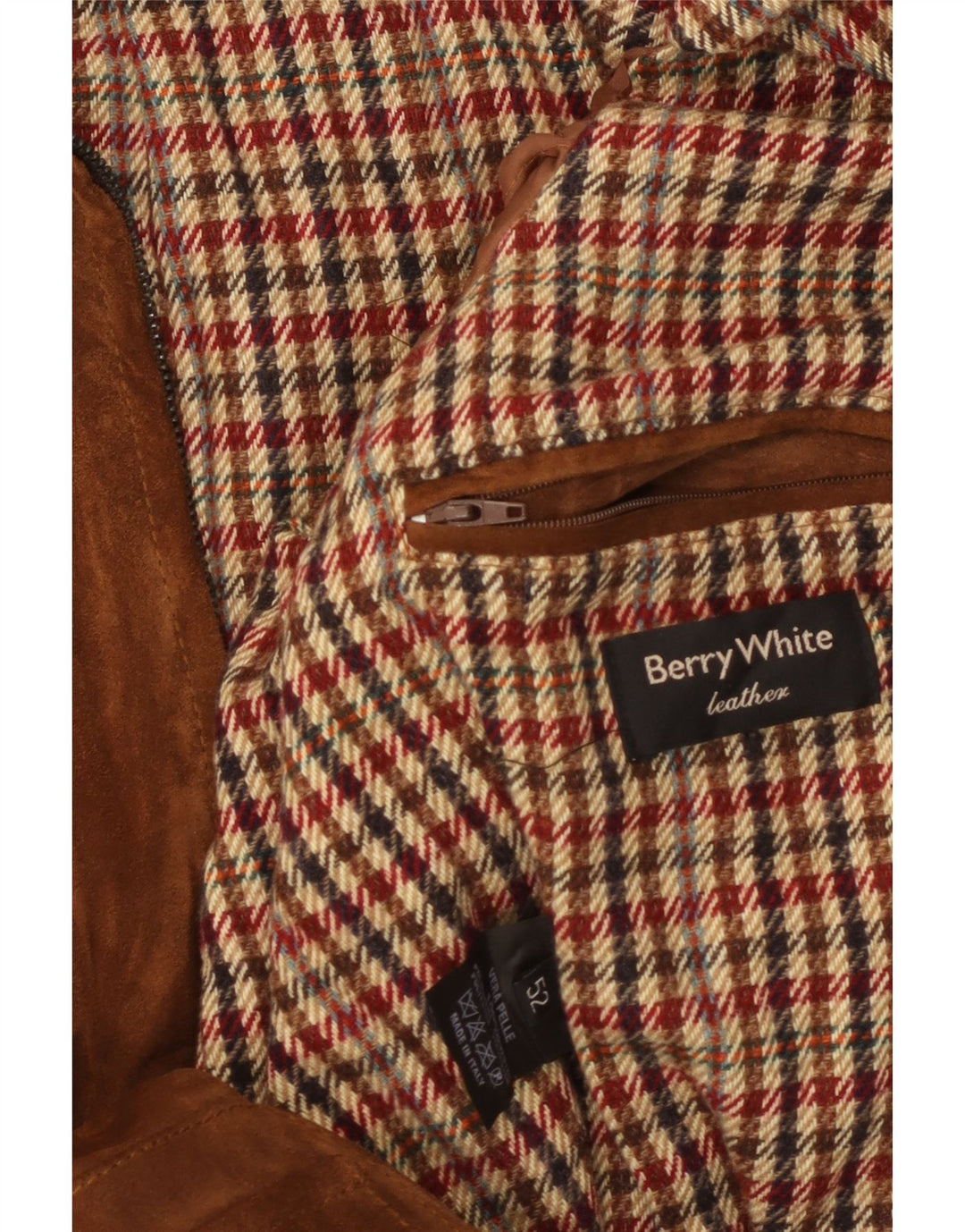 Ανδρικό Suede Jacket VINTAGE IT 52 XL Καφέ Δερμάτινο