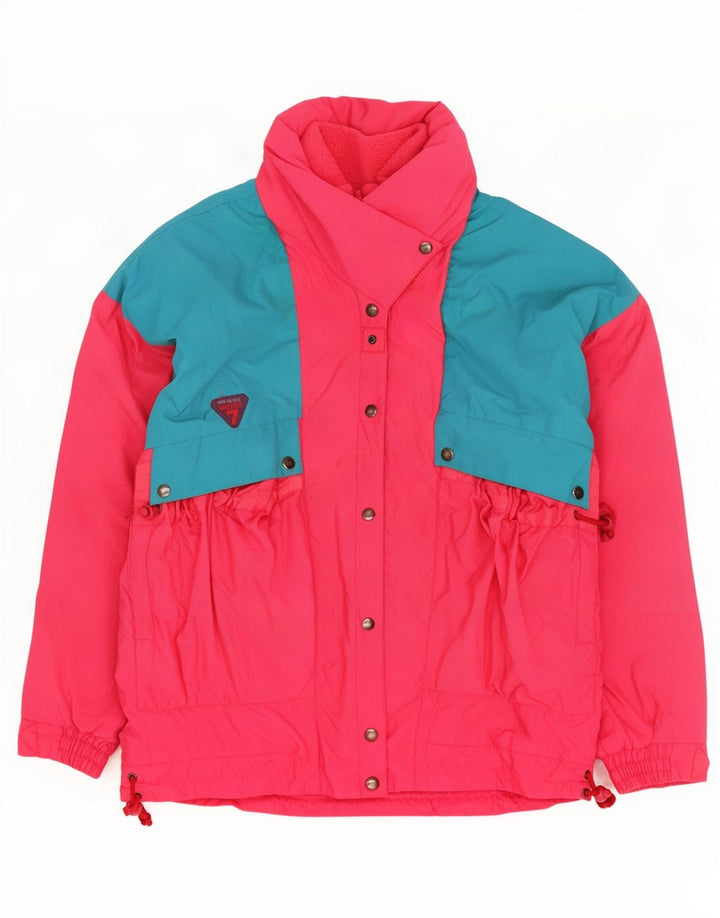 Degre 7 Γυναικείο μπουφάν υπερμεγέθη σκι IT 44 Medium Pink Colourblock Polyamide