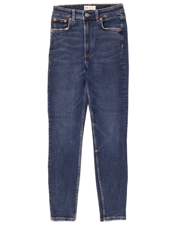 Zara Γυναικείο Skinny Jeans EU 36 XS W26 L27 Blue