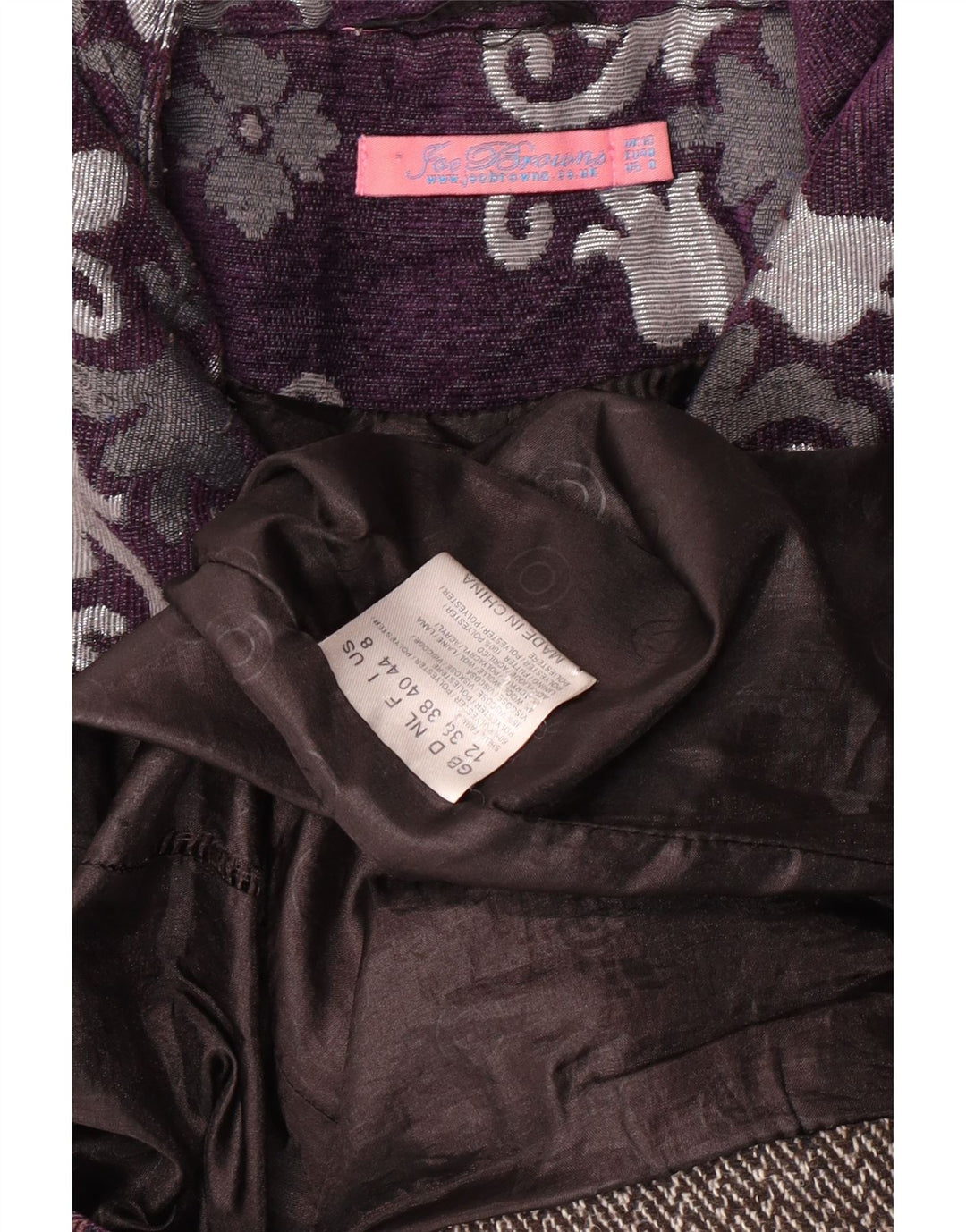 JOE BROWNS Γυναικείο Πανωφόρι UK 12 Medium Purple Floral Classic