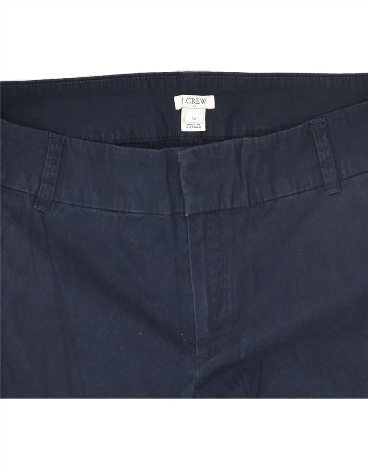 J. CREW Womens Chino Shorts US 12 Large W34  Navy Blue Cotton | Vintage J. Crew | Thrift | Second-Hand J. Crew | Used Clothing | Messina Hembry 