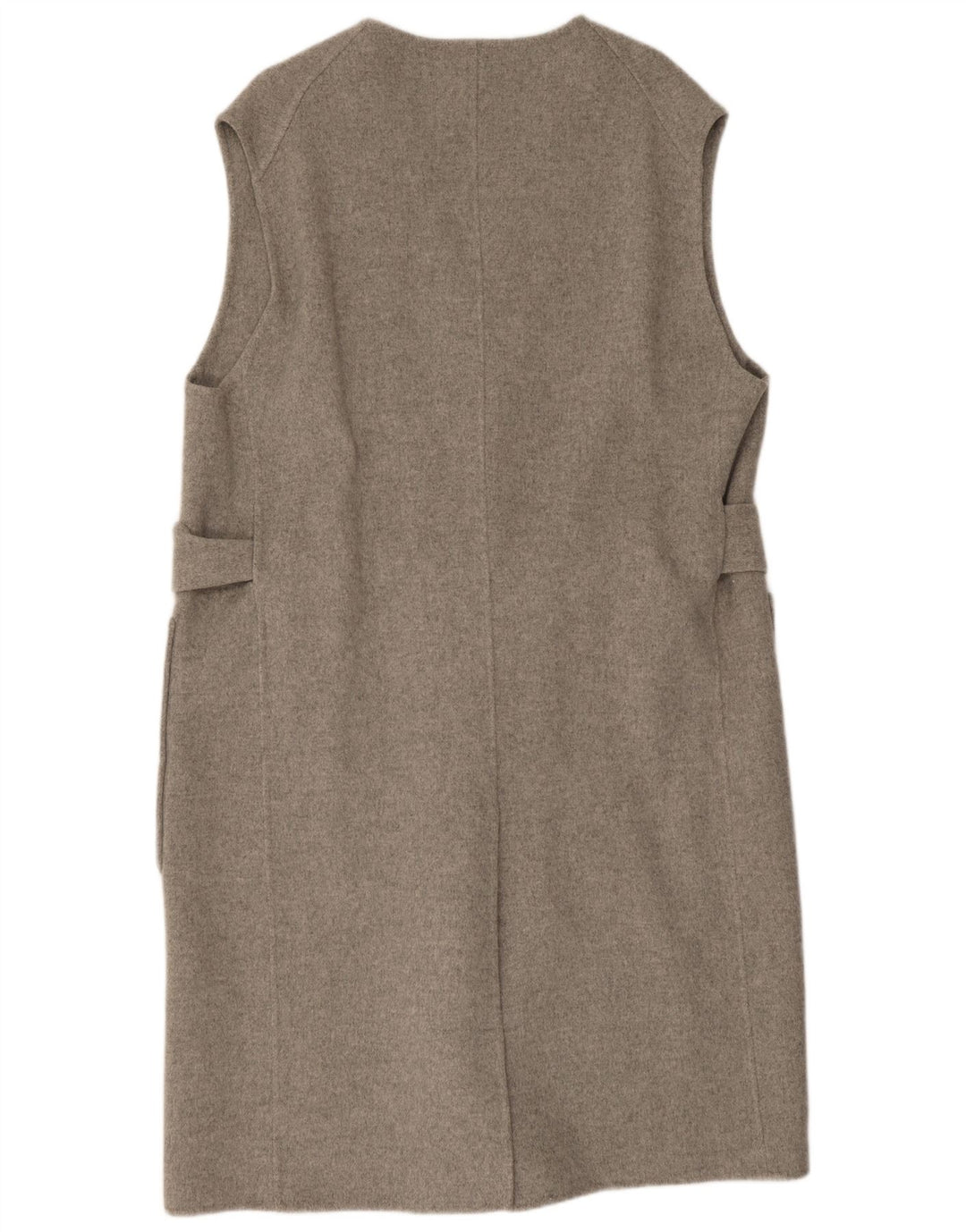 Cos Γυναικείο Longline Oversized Gilet UK 14 Medium Grey Wool