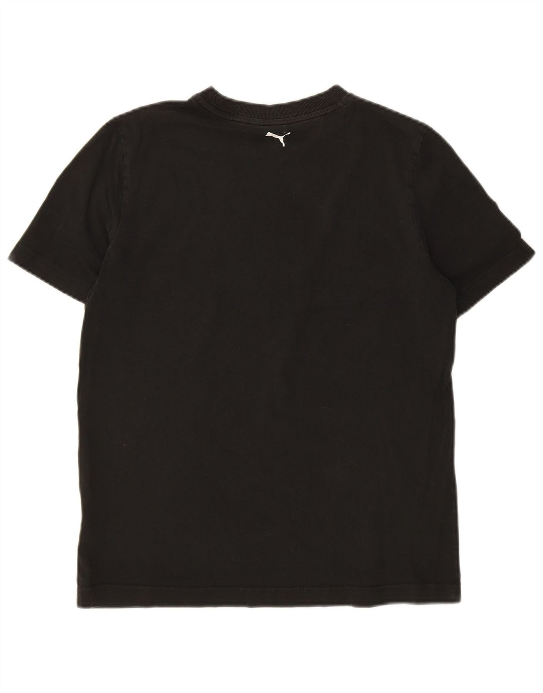 Puma Boys Graphic T-Shirt Top 15-16 Years Μαύρο