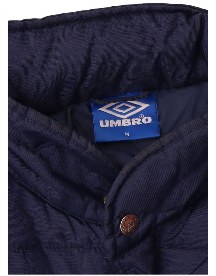 Ανδρικό μπουφάν UMBRO με γραφικό padded UK 38 Medium Navy Blue Nylon