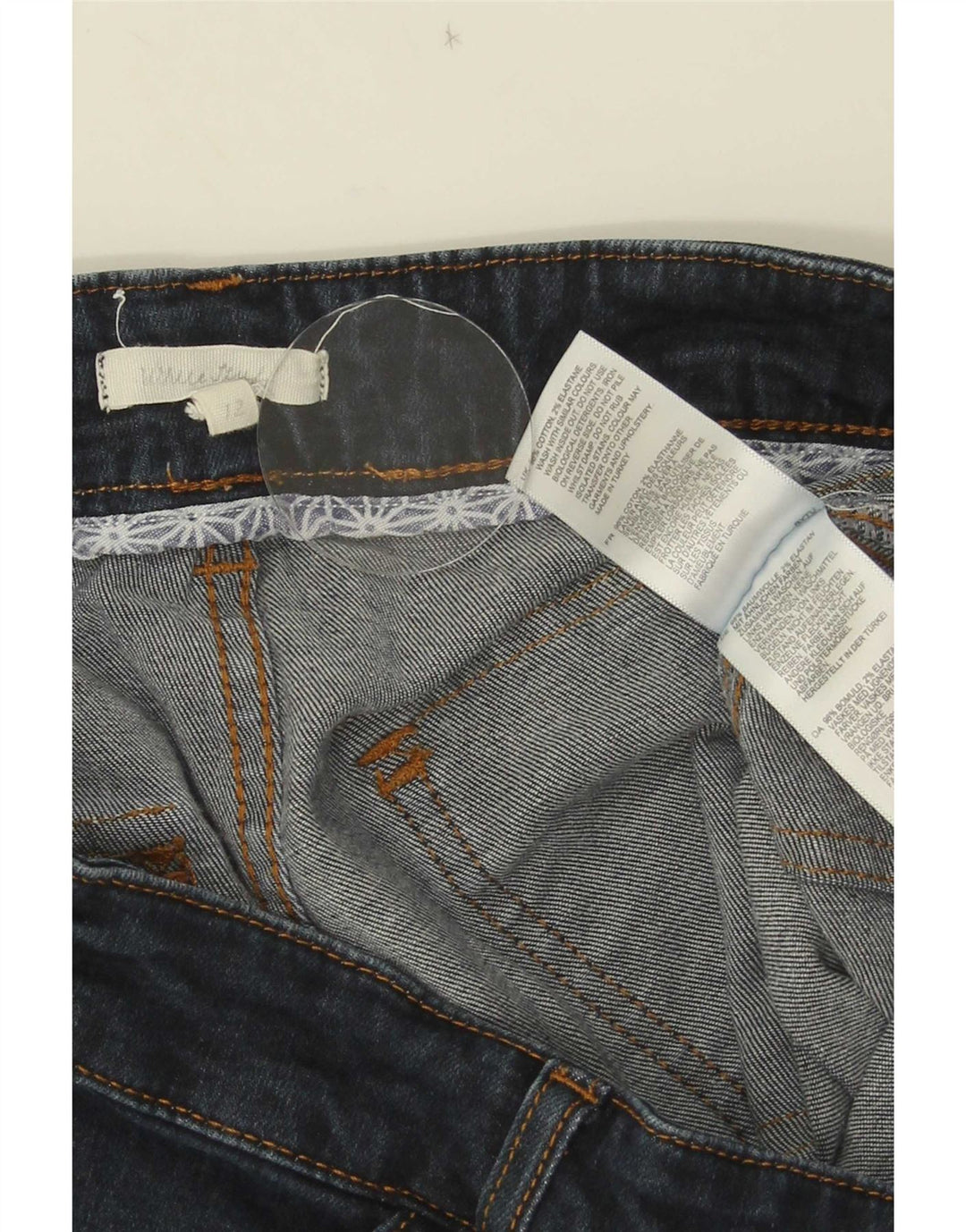 Γυναικείο τζιν σορτς White Stuff UK 12 Medium W30 Navy Blue βαμβακερό