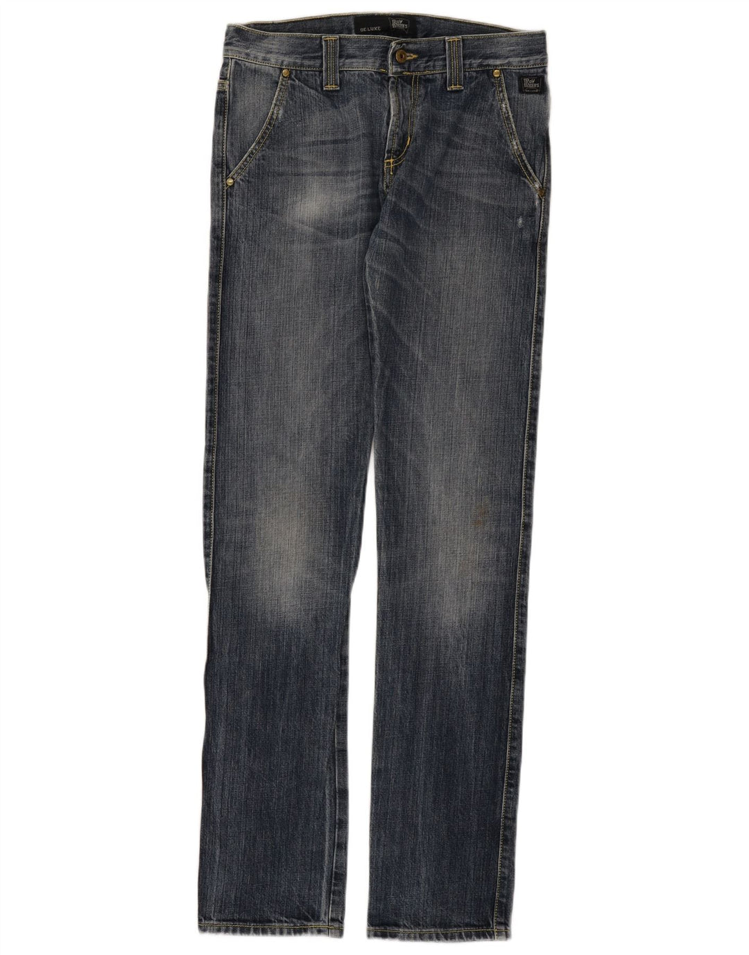 Ανδρικό Roy Rogers Distressed Straight Jeans W30 L35 Μπλε βαμβακερό