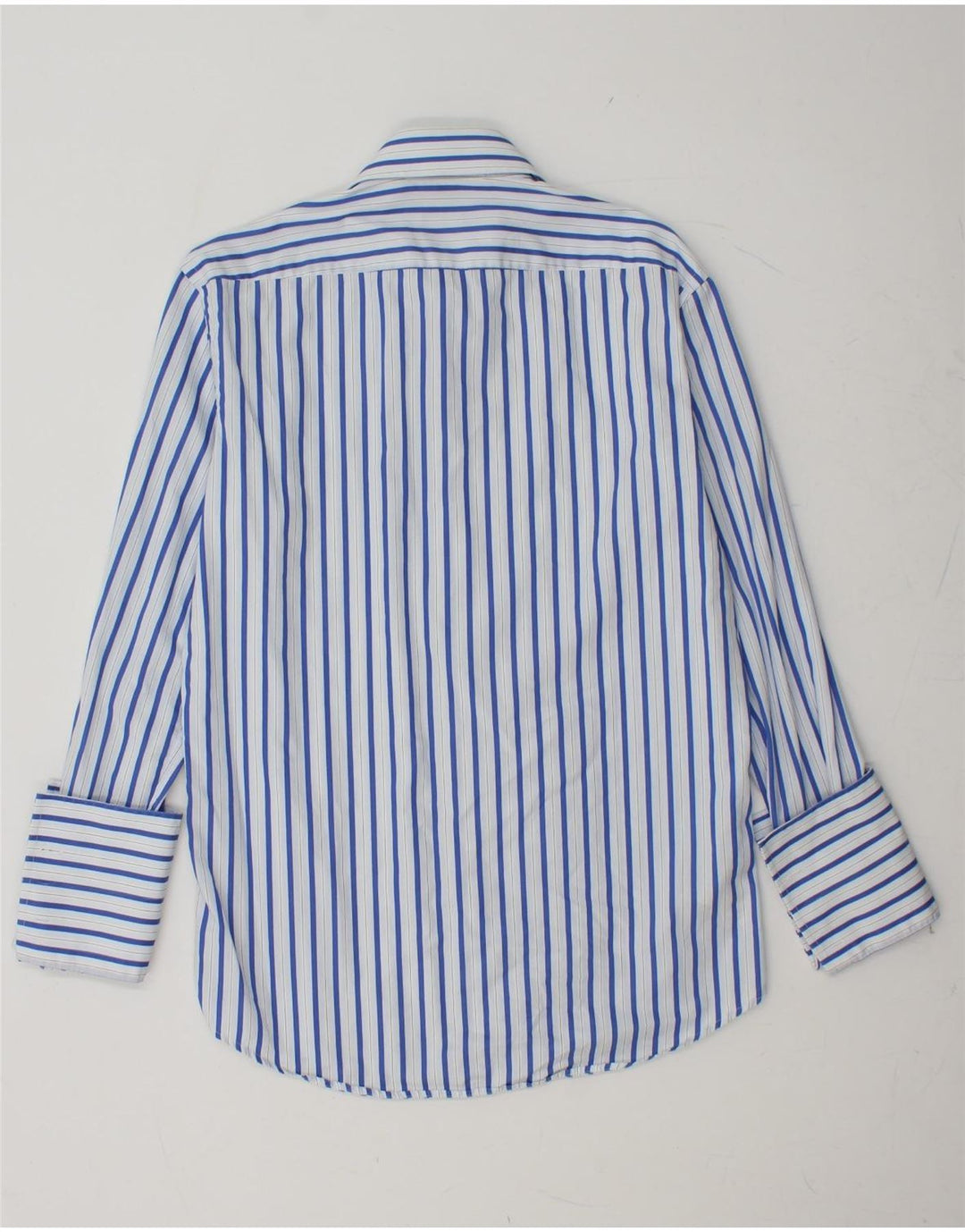 Ανδρικό επίσημο πουκάμισο HUGO BOSS νούμερο 38 15 Μεσαίο μπλε βαμβακερό ριγέ