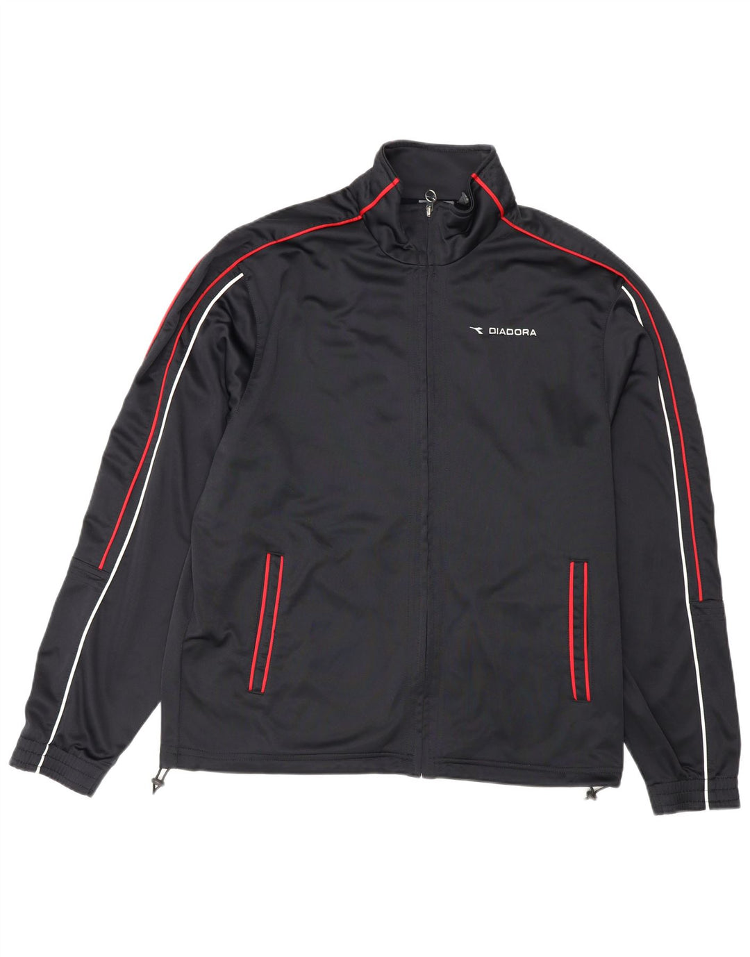 Ανδρική φόρμα Diadora Top Jacket UK 40 Medium Black Polyester