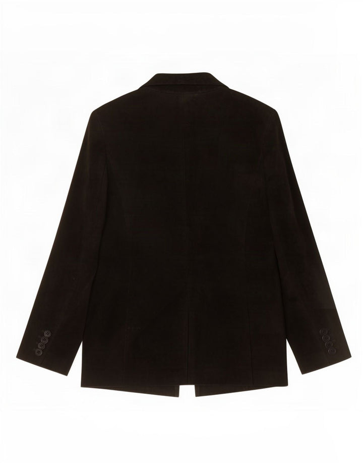 Vintage Γυναικείο Suede Jacket IT 44 Medium Black Leather