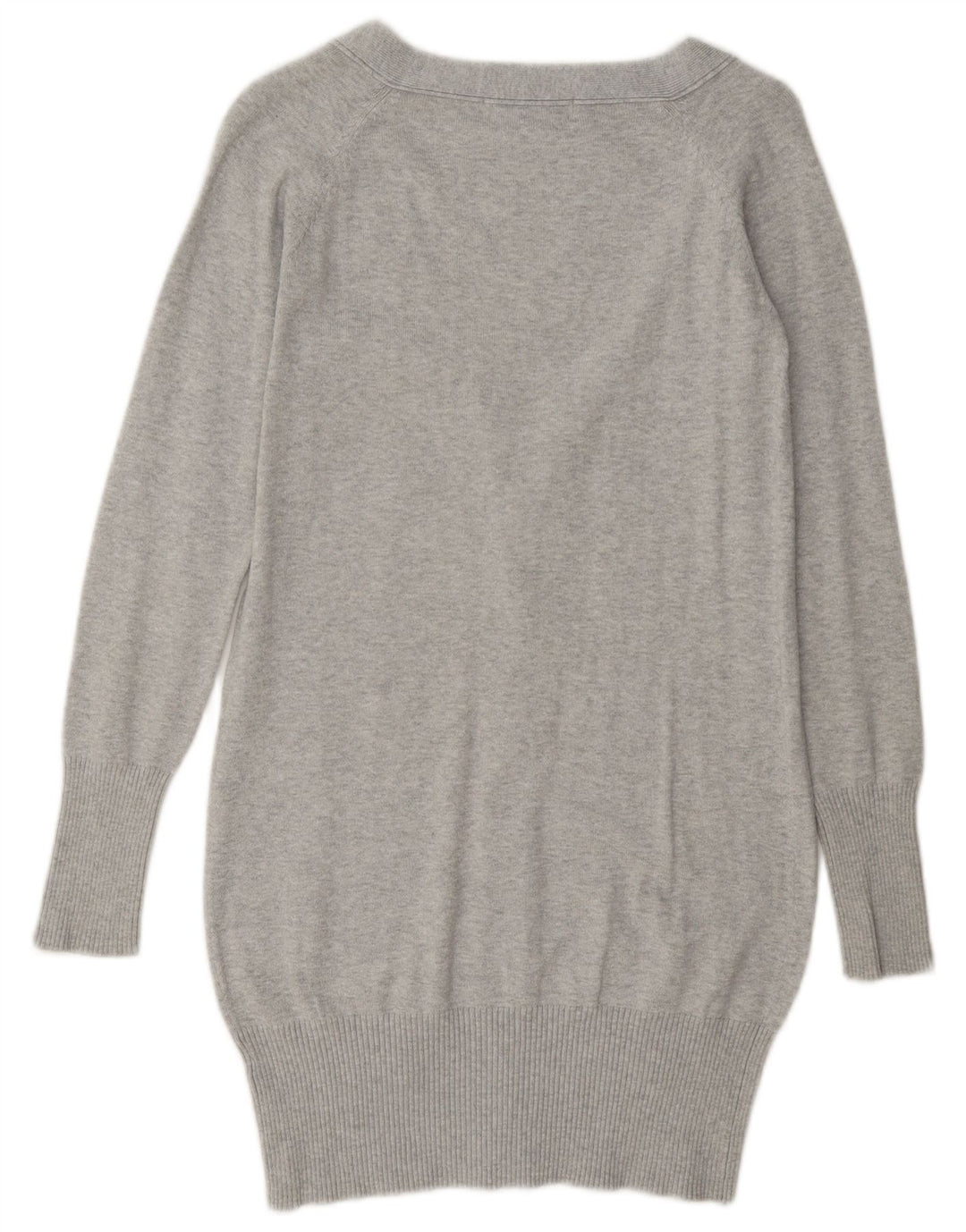 Zara Γυναικεία Ζακέτα UK 10 Small Grey Cotton